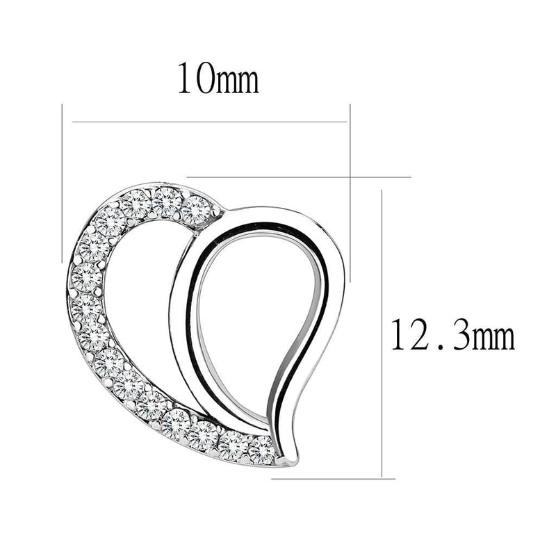 Cute Earrings DA076 Stainless Steel Earrings with AAA Grade CZ