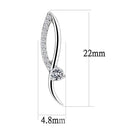 Cute Earrings DA080 Stainless Steel Earrings with AAA Grade CZ