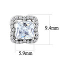 Cute Earrings DA081 Stainless Steel Earrings with AAA Grade CZ