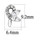 Cute Earrings DA087 Stainless Steel Earrings with AAA Grade CZ