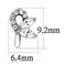 Cute Earrings DA087 Stainless Steel Earrings with AAA Grade CZ