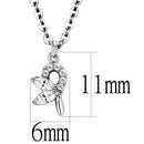 Chain Necklace DA088 Stainless Steel Chain Pendant with AAA Grade CZ