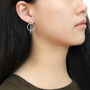 Cute Earrings DA100 Stainless Steel Earrings with AAA Grade CZ