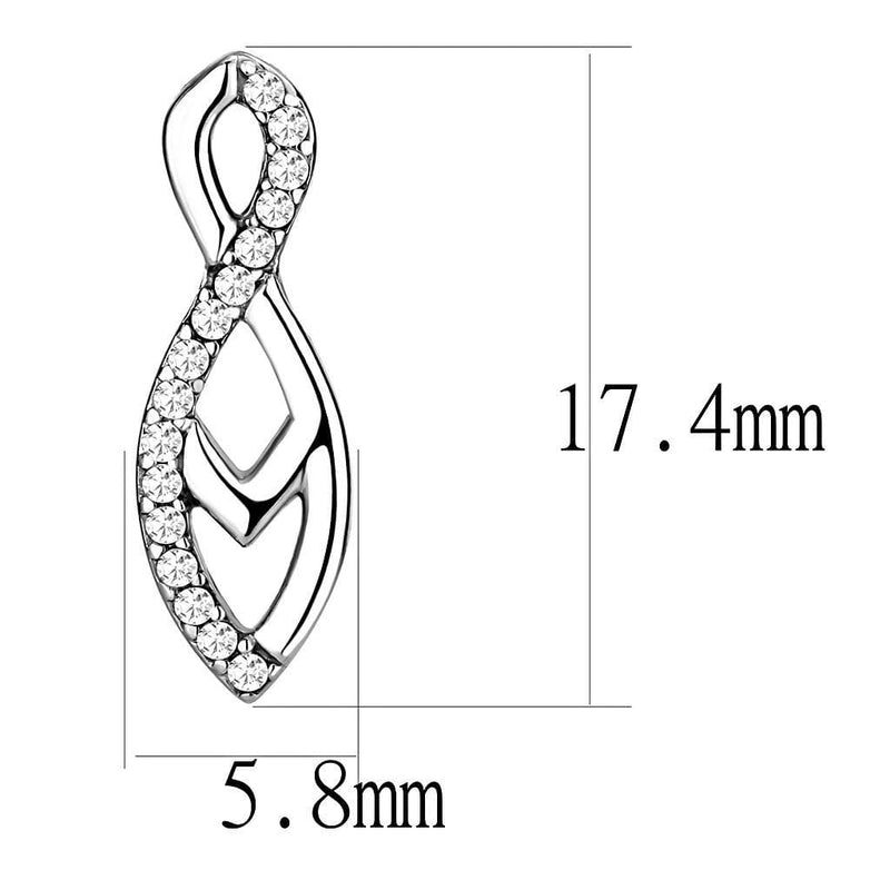 Cute Earrings DA176 Stainless Steel Earrings with AAA Grade CZ