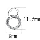 Cute Earrings DA179 Stainless Steel Earrings with AAA Grade CZ