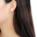 Cute Earrings DA179 Stainless Steel Earrings with AAA Grade CZ