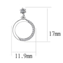 Cute Earrings DA180 Stainless Steel Earrings with AAA Grade CZ