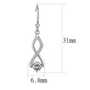 Cute Earrings DA181 Stainless Steel Earrings with AAA Grade CZ