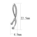 Cute Earrings DA184 Stainless Steel Earrings with AAA Grade CZ