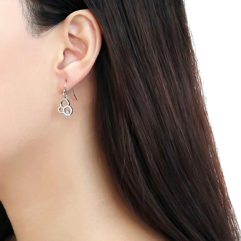 BridalEarrings DA215 Stainless Steel Earrings with AAA Grade CZ