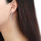 BridalEarrings DA223 Stainless Steel Earrings with Synthetic in White