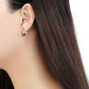 BridalEarrings DA224 Stainless Steel Earrings with Synthetic in White