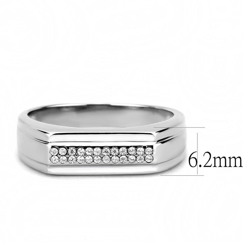 Cheap Rings For Men DA251 Stainless Steel Ring with AAA Grade CZ