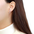 BridalEarrings DA292 Stainless Steel Earrings with AAA Grade CZ