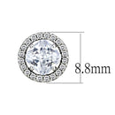 BridalEarrings DA295 Stainless Steel Earrings with AAA Grade CZ