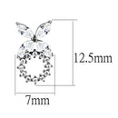 BridalEarrings DA296 Stainless Steel Earrings with AAA Grade CZ