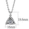 Chain Necklace DA301 Stainless Steel Chain Pendant with AAA Grade CZ