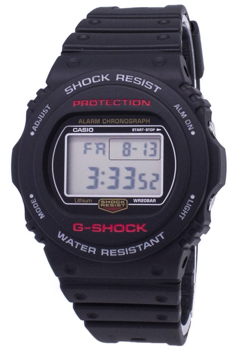 Casio G-SHOCK Chronograph Alarm 200M Digital DW-5750E-1D DW5750E-1D Men's Watch