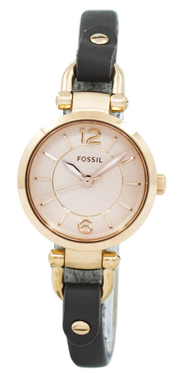 Fossil Georgia Rose Dial Grey Leather ES3862 Women's Watch