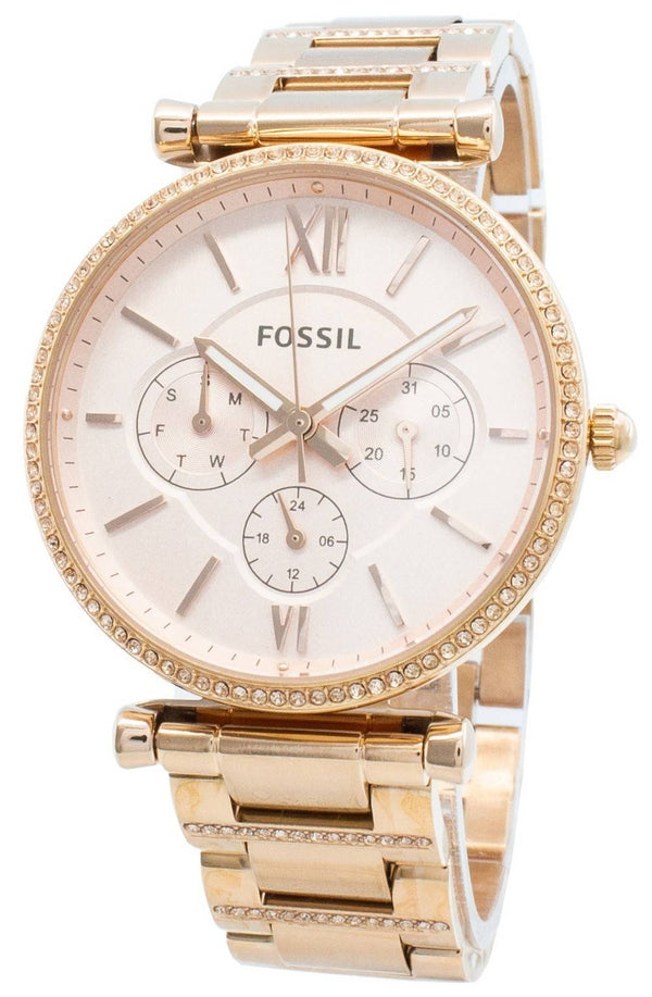 Fossil Carlie ES4542 Diamond Accents Quartz Women's Watch