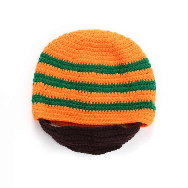Fashion Frog Hat Beanies Knitted Winter Hat Solid Hip-hop Skullies Knitted Hat Cap Costume Accessory Gifts Warm Winter Bonnet