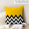 Frigg Yellow Black Geometric Pattern Square Cushion Cover Pillow Case Polyester Throw Pillows Cushions For Home Decor 45x45cm