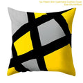 Frigg Yellow Black Geometric Pattern Square Cushion Cover Pillow Case Polyester Throw Pillows Cushions For Home Decor 45x45cm