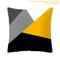 Frigg Yellow Black Geometric Pattern Square Cushion Cover Pillow Case Polyester Throw Pillows Cushions For Home Decor 45x45cm