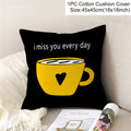 Frigg Yellow Black Geometric Pattern Square Cushion Cover Pillow Case Polyester Throw Pillows Cushions For Home Decor 45x45cm