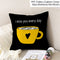 Frigg Yellow Black Geometric Pattern Square Cushion Cover Pillow Case Polyester Throw Pillows Cushions For Home Decor 45x45cm