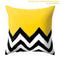 Frigg Yellow Black Geometric Pattern Square Cushion Cover Pillow Case Polyester Throw Pillows Cushions For Home Decor 45x45cm
