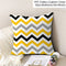 Frigg Yellow Black Geometric Pattern Square Cushion Cover Pillow Case Polyester Throw Pillows Cushions For Home Decor 45x45cm