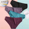 FINETOO Women&#39;s Cotton Panties 3Pcs Soft Striped Women Underpants Solid Girls Briefs Sexy Female Lingerie M-XL Comfort Underwear