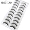 NEW 10 Pairs Natural False Eyelashes Fake Lashes Long Makeup 3d Mink Lashes Extension Eyelash Mink Eyelashes for Beauty 54