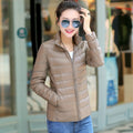 7XL Women 90% White Duck Down Coats 4XL 5XL Women&#39;s Ultra Light Duck Down Jackets Autumn Winter Warm Stand collar Hiking Coats