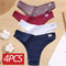 4PCS/Set Cotton Panties Women&#39;s Panties FINETOO Sexy Female Underpants Low Waist Underwear Women Pantys Lingerie M-XL
