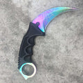 Karambit CS GO Fixed Blade Knife Never Fade Counter Strike Fighting Claw Knives Survival Camping EDC Cosplay Tools