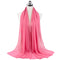 Muslim new Bubble Chiffon Hijab Scarf Women Solid Color Soft Long Shawls and Wraps Georgette Islamic Head Scarves Ladies Hijabs