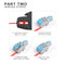 1 Input 2/3/4/5 Output Splitter Quick Spring Splicing Wire Connector Electric Cable Terminal Block Push In With Operation Lever