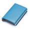 Custom Name Business Bank Credit Card Holder Men Wallet Coin Leather Wallet RFID Aluminium Box CardHolder with Money Clips Purse