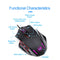 Redragon M908 Impact USB wired RGB Gaming Mouse 12400 DPI 17 buttons programmable game Optical mice backlight laptop PC computer