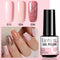 LILYCUTE 3 PCS Gel Nail Polish Set Nude Pink Glitter Sequins Matte Effect Gel Long Lasting Base Top Coat Nail Art Design Hybrid