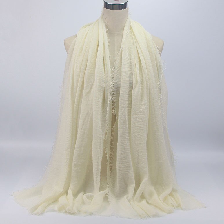 wholesale price 70*180cm women muslim crinkle hijab scarf femme musulman soft cotton headscarf islamic hijab shawls and wraps