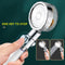 Strong Pressurization Spray Nozzle Water Saving  Rainfall 360 Degrees Rotating With Small Fan Washable Hand-held Shower Head