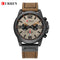 CURREN Mens Watches Top Luxury Brand Waterproof Sport Wrist Watch Chronograph Quartz Military Genuine Leather Relogio Masculino