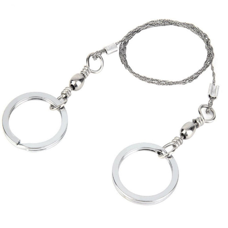 Outdoor Manual Hand Steel Wire Saw Survival Tools Hand Chain Saw Cutter Portable Travel Camping Emergency Gear Steel Wire Kits