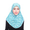 One Piece Amira Hijab Muslim Women Print Head Scarf Wrap Shawl Pull On Ready To Wear Hijabs Islamic Niab Nikab Instant Headscarf