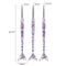 3Pcs Acrylic French Stripe Nail Art Liner Brush Set 3D Tips Manicure Ultra-thin Line Drawing Pen UV Gel Brushes Painting Tools