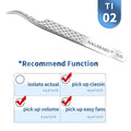 NAGARAKU Eyelash Extension Tweezers False Eyelashes Makeup Stainless Steel Professional Tweezer 3D Accurate Pincet