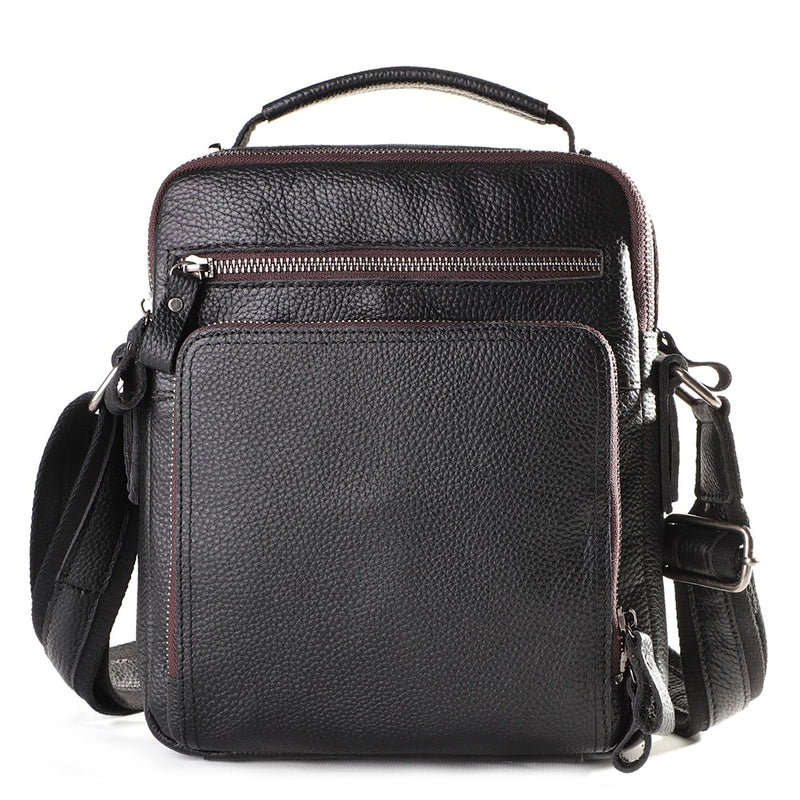 JOYIR New Genuine Leather Men Vintage Handbags Small Flap Men&